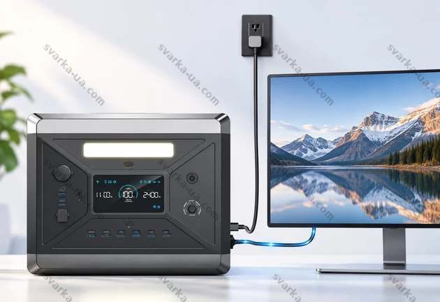 Фото 8 - Портативна зарядна станція SolarPlay Q2501 2400Вт 2160Вт·ч LiFePO4, ДБЖ UPS, для дому та котла